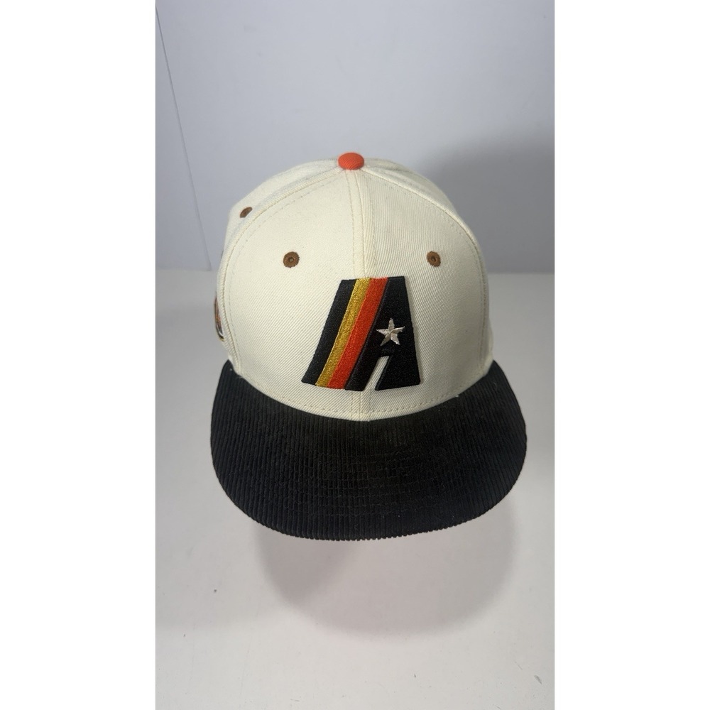 New Era Houston Astros Prototype 20th Anniversary Fitted Cap 7 5/8 Off White